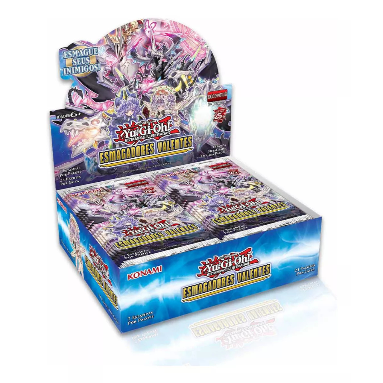 Caixa Booster Esmagadores Valentes Yugioh... Caixa Booster Esmagadores Valentes Yugioh...