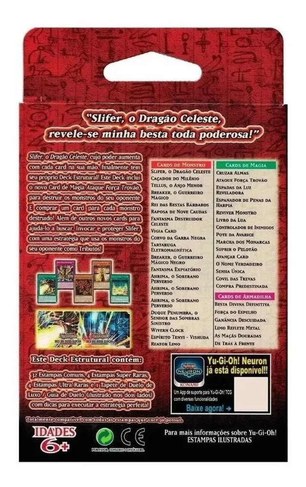 Deck Dos Deuses Egípicios Slifer Deck Dos Deuses Egípicios Slifer