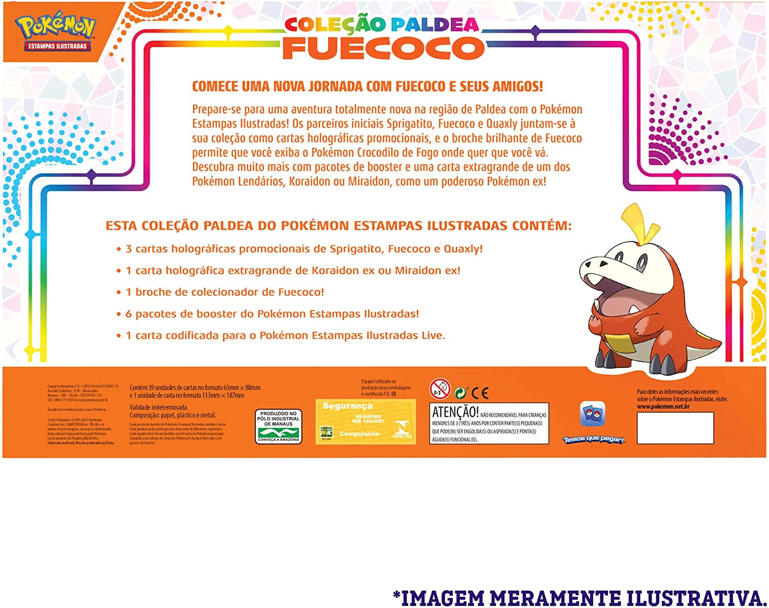 POKEMON BOX COLECAO PALDEA FUECOCO POKEMON BOX COLECAO PALDEA FUECOCO