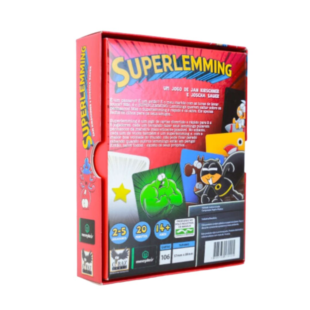 Kit Jogo De Cartas Superlemming Meeple BR...