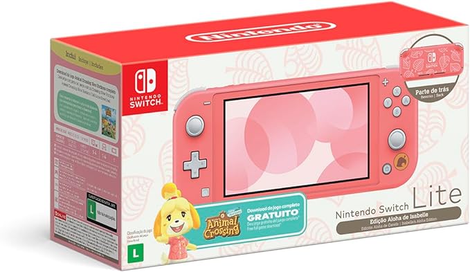 Nintendo Switch Lite Coral  Animal Crossing Nintendo Switch Lite Coral  Animal Crossing